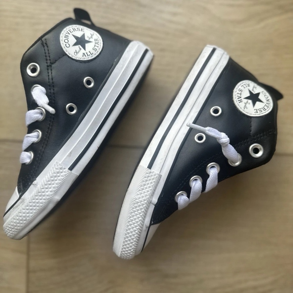 Converse Kids Black High-Top Sneakers